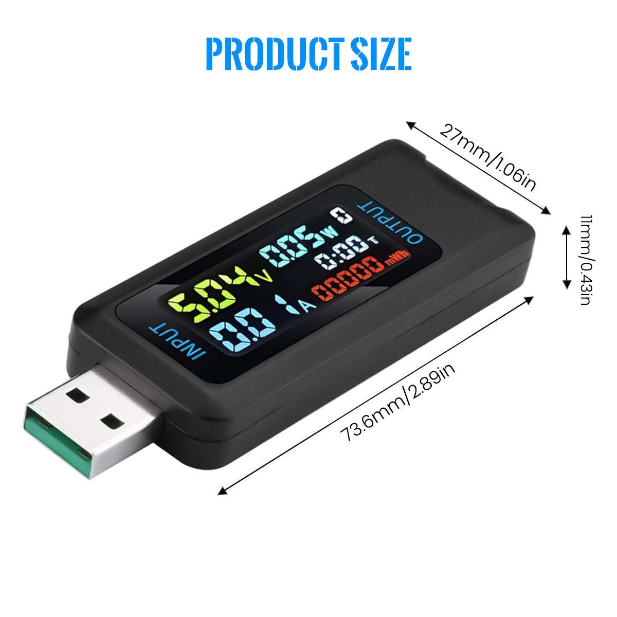 Serplex USB Tester, Multi-Functional Digital Tester DC 5.1A/4-30V/150W Current Voltage Meter Power Capacity Tester Supports Multiple Fast Charging Protocols USB Tester for Laptops, Phones, Chargers Serplex USB Tester, Multi-Functional Digital Tester DC 5.1A/4-30V/150W Current Voltage Meter Power Capacity Tester Supports Multiple Fast Charging Protocols USB Tester for Laptops, Phones, Chargers